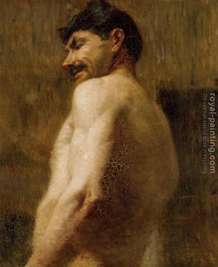 Henri De Toulouse-Lautrec : Bust of a Nude Man